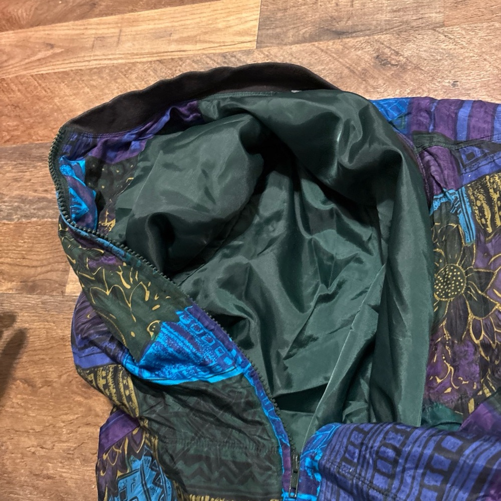 Patchwork Bomber Jacket - Multicolor - image 4